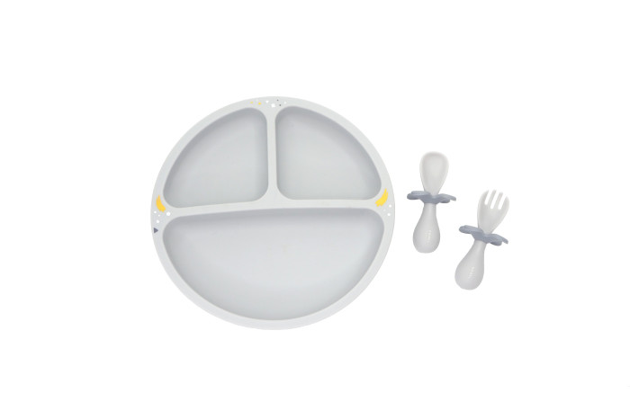 фото Oribel набор детской посуды cocoon z тарелка, ложка и вилка