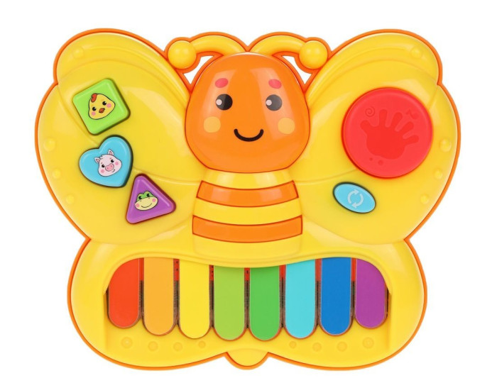 Электронные игрушки Жирафики Музыкальная игрушка Бабочка деревянный детский музыкальный ксилофон с 8 нотами пианино обучающая игрушка