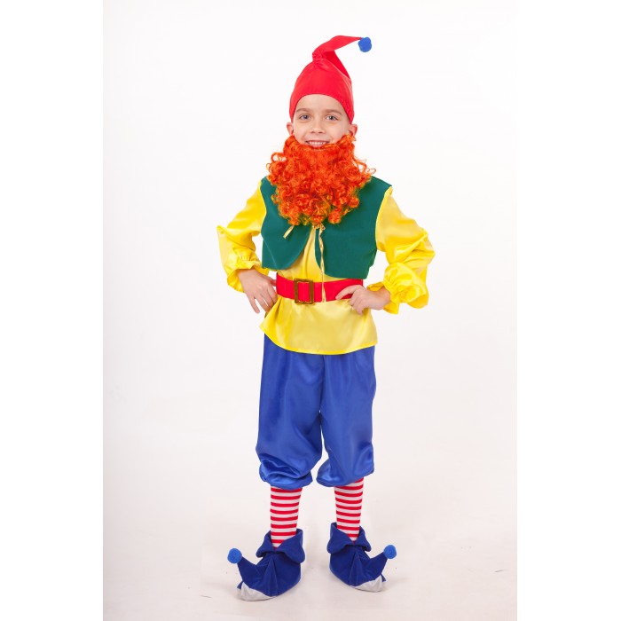 Детский карнавальный костюм Гном Том для мальчика купить в интернет магазине