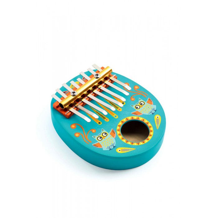 Деревянная игрушка Djeco Калимба музыкальный инструмент калимба круглая 15х14 5х8 см