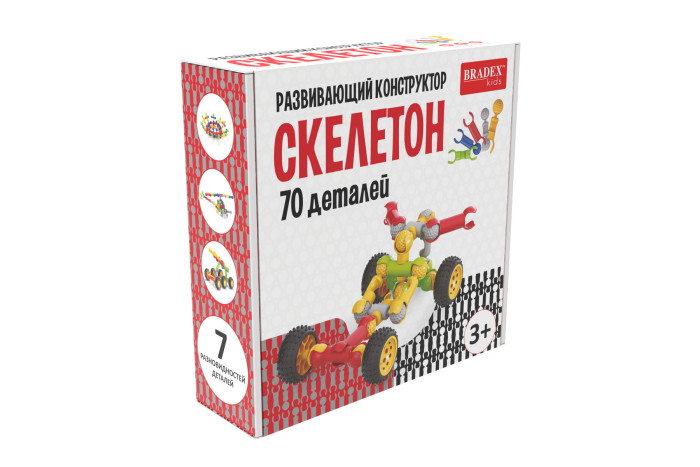 

Конструктор Bradex развивающий Скелетон (70 деталей), развивающий Скелетон (70 деталей)