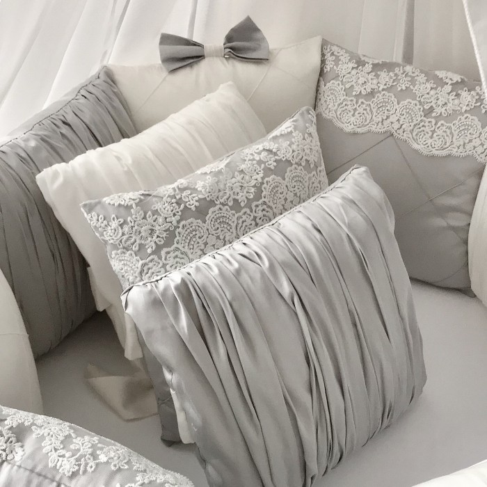 Комплект в кроватку Krisfi Angel Dream (17 предметов) для овальной кроватки БПОвал10100 Angel Dream (17 предметов) для овальной кроватки - фото 1