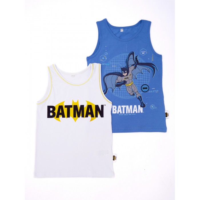 набор batman ежедневник dvd Белье и колготки Batman Комплект маек для мальчика 2 шт. КМ-1М20-В
