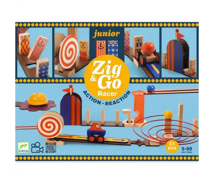 Конструкторы Djeco серии Zig&Go 51 детали настольная игра фанты туса 5 конструктор huggy wuggy 33 детали набор
