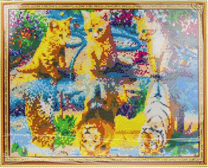 1 Toy Art Алмазная мозаика Котята 50х40 см