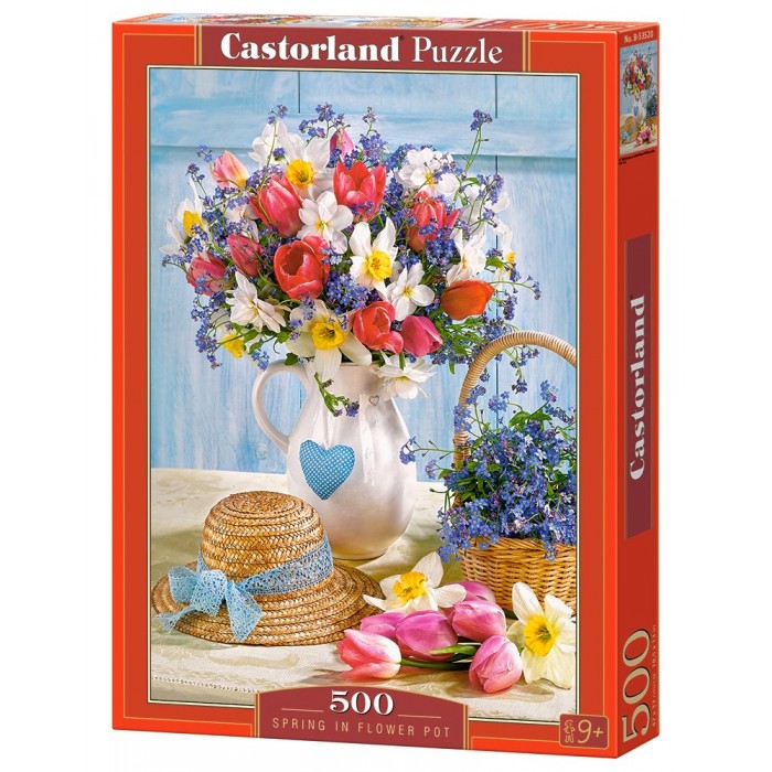 Castorland Puzzle Весенний букет (500 элементов) пазл puzzle time в ожидании нового года большая подарочная коробка 160 элементов