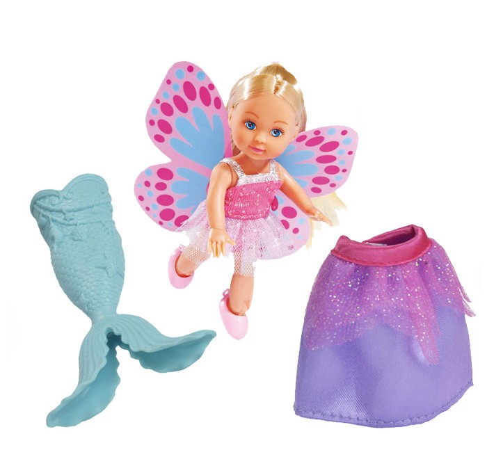 Куклы и одежда для кукол Simba Кукла Еви русалка 3 в 1 12 см