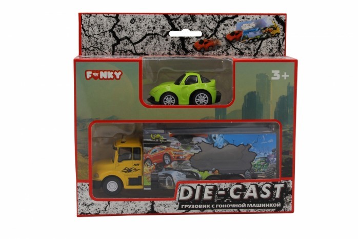 фото Funky toys набор: грузовик и машинка die-cast