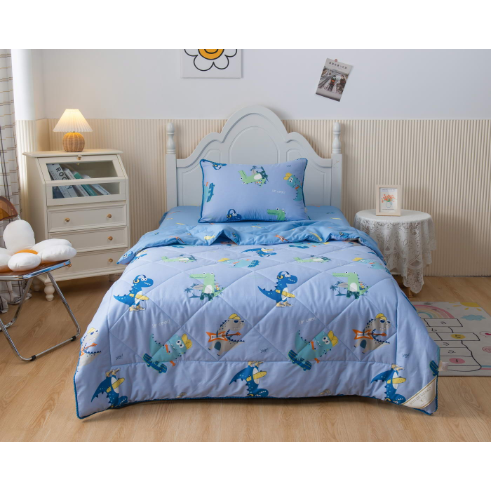фото Постельное белье sofi de marko 1.5-спальное crocodile с одеялом (3 предмета)