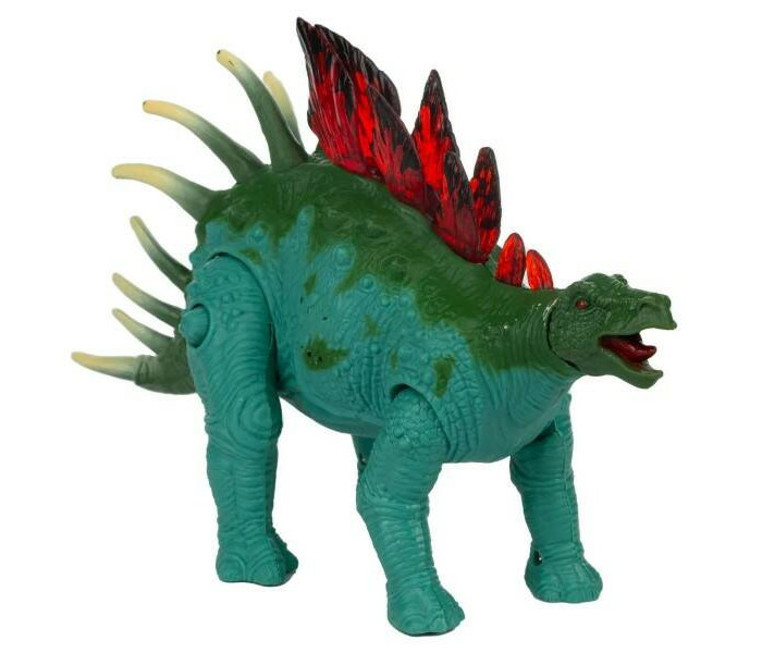 Интерактивная игрушка KiddiePlay Фигурка динозавра Стегозавр интерактивная игрушка kiddieplay фигурки динозавра пахицелафозавр и карнотавр