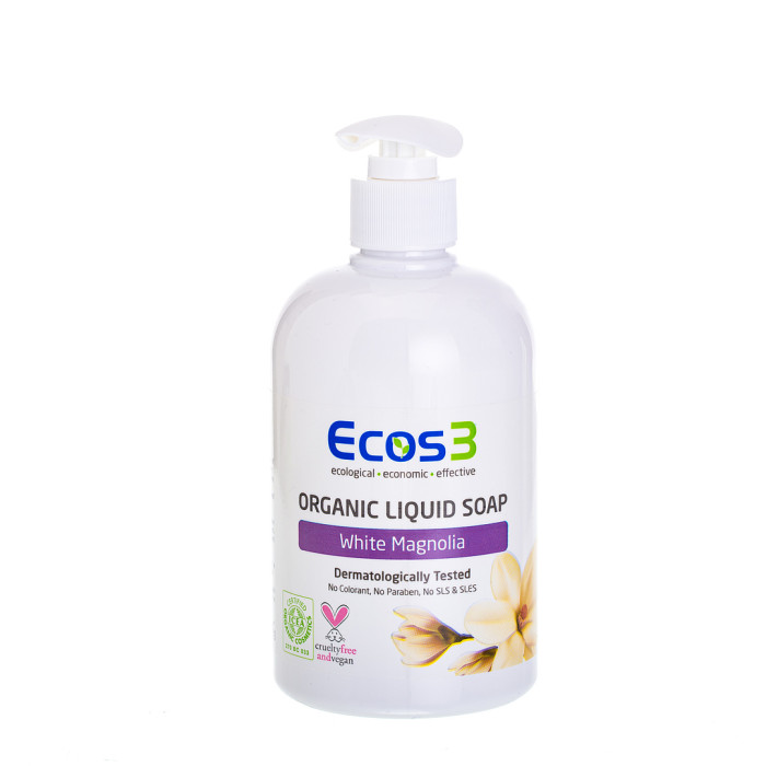 Ecos3 Органическое жидкое мыло Белая Магнолия 300 мл