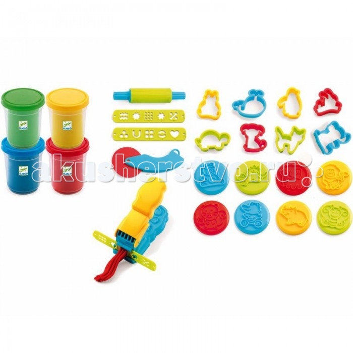 Пластилин Djeco Набор пластилина набор 5 игрушка из пластилина принцесса