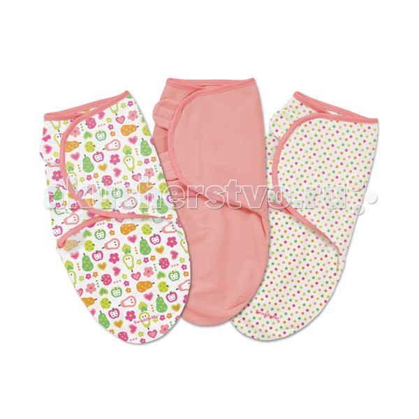 фото Пеленка summer infant swaddleme конверт для пеленания на липучке 3 шт