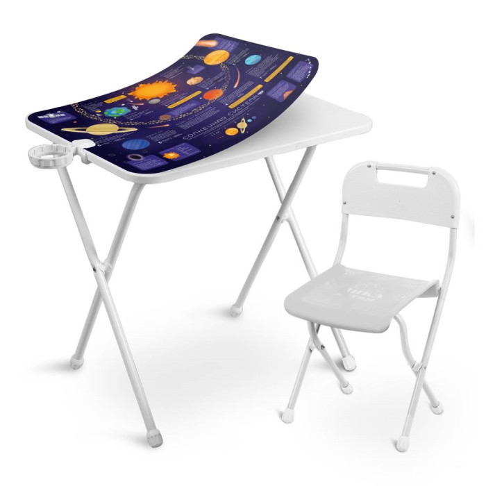 Детские столы и стулья Ника Комплект детской мебели Алина 3 Солнечная система