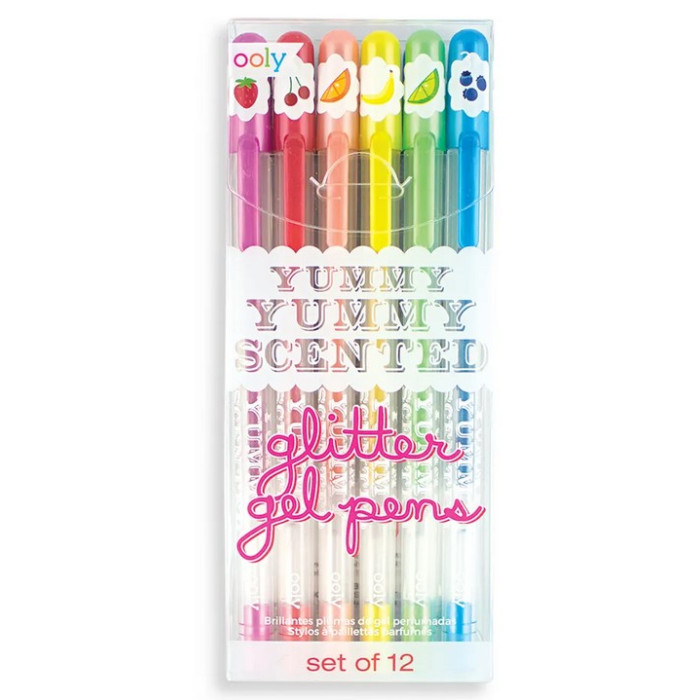 Ручки Ooly Набор ароматических цветных гелевых ручек 12 цветов набор цветных гелевых ручек ooly с блестками 8 цветов