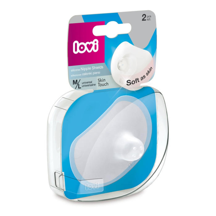 Гигиена для мамы Lovi Skin Touch Накладки для груди силиконовые для кормления 2 шт.