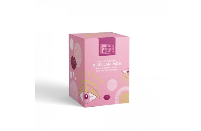 

Family Forever Factory Мицеллярные диски для снятия макияжа Micellar pads 60 шт., Мицеллярные диски для снятия макияжа Micellar pads 60 шт.