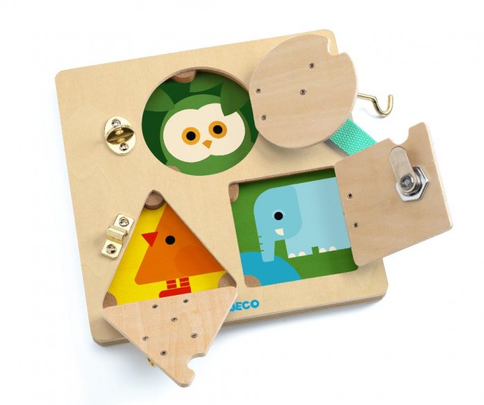 Деревянная игрушка Djeco Развивающая игра Замочки деревянная игрушка djeco развивающая игра животные