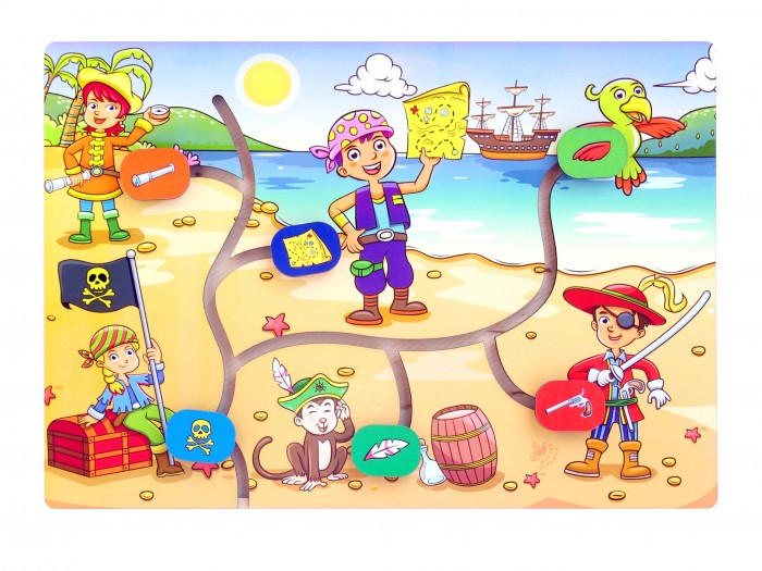 

Деревянная игрушка Paremo Сортер-лабиринт Остров сокровищ, Сортер-лабиринт Остров сокровищ