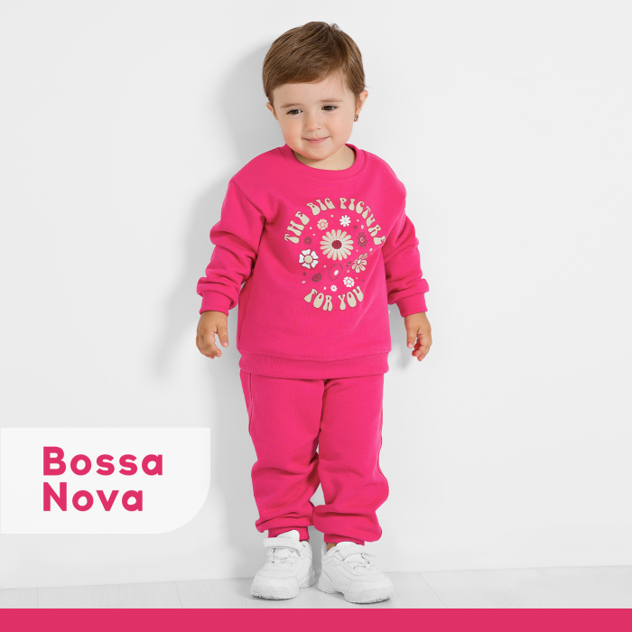 Комплекты детской одежды Bossa Nova Костюм для девочки 040МП-461 (свитшот и брюки) спортивные костюмы bossa nova брюки для девочки 479о21 461