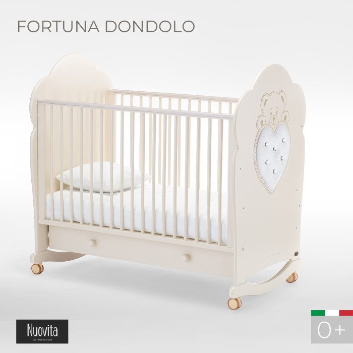 Детская кроватка Nuovita Fortuna dondolo качалка кий fortuna 8 запилов 1рс рп 120см 09480