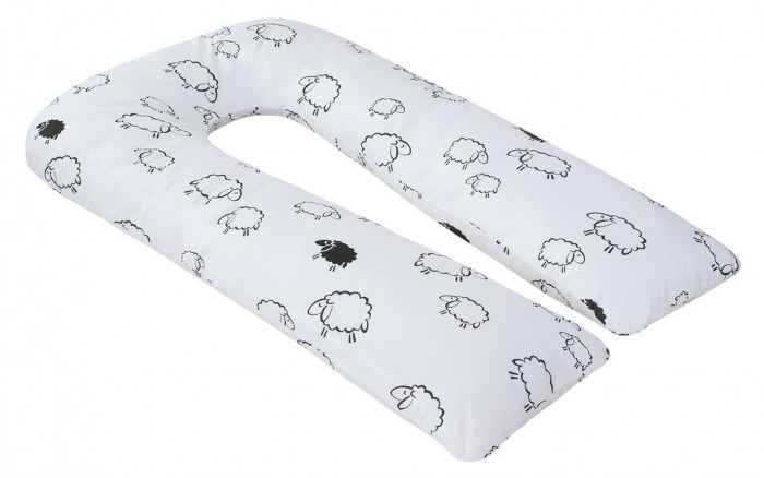 Подушки для беременных AmaroBaby Подушка для беременных U-образная Овечки 340х35 см поддерживающая подушка для сна для беременных женщин 100% хлопок u образные подушки для беременных подушки для сна на боку полосатая подушка