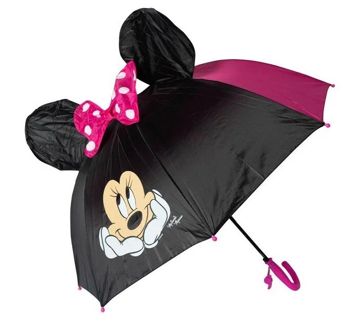 Зонт Disney детский с ушами Минни Маус 52 см зонт с текстовым принтом 30 см moschino детский