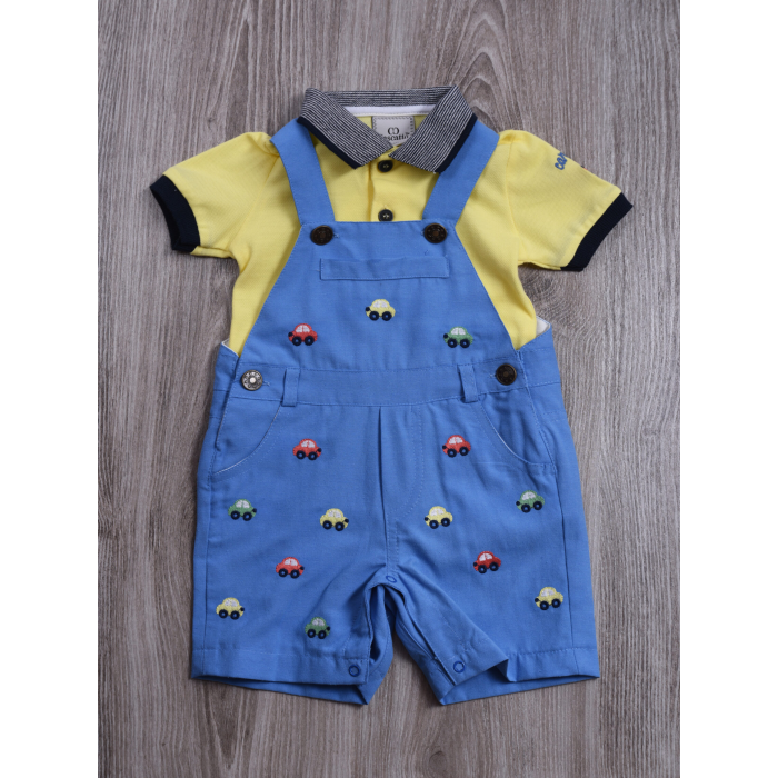 Комплекты детской одежды Cascatto Комплект одежды для мальчика (комбинезон, футболка-поло) G-KOMM18