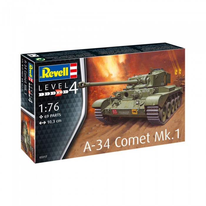 фото Revell сборная модель британский танк комета a-34 mk.1