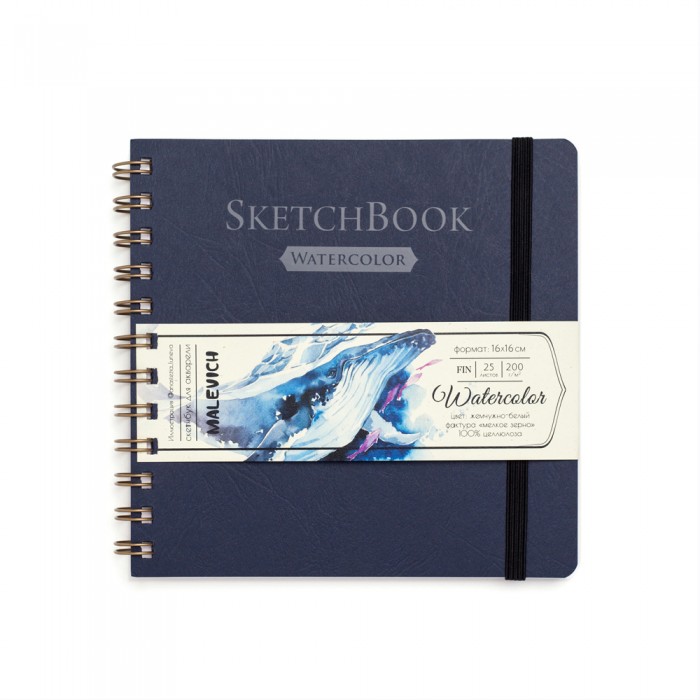 

Малевичъ Скетчбук для акварели White Swan Fin 16х16 см, 200 г/м (25 листов), Скетчбук для акварели White Swan Fin 16х16 см, 200 г/м (25 листов)