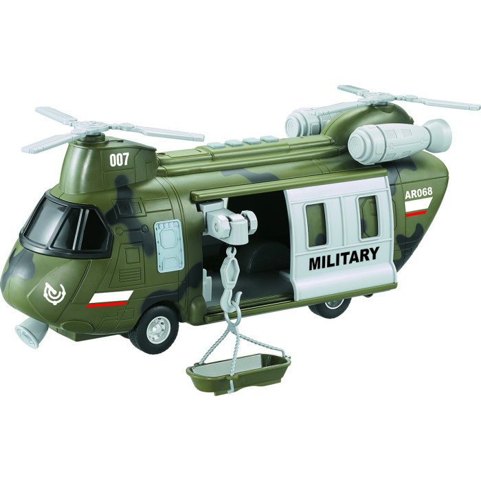 Вертолеты и самолеты Drift Транспортный вертолет 1:16 вертолеты и самолеты drift вертолет military army helicopter 1 16 со светом и звуком