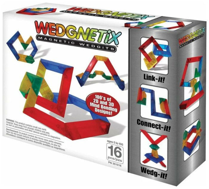 Конструкторы Конструктор Wedgits Wedgnetix (16 деталей)