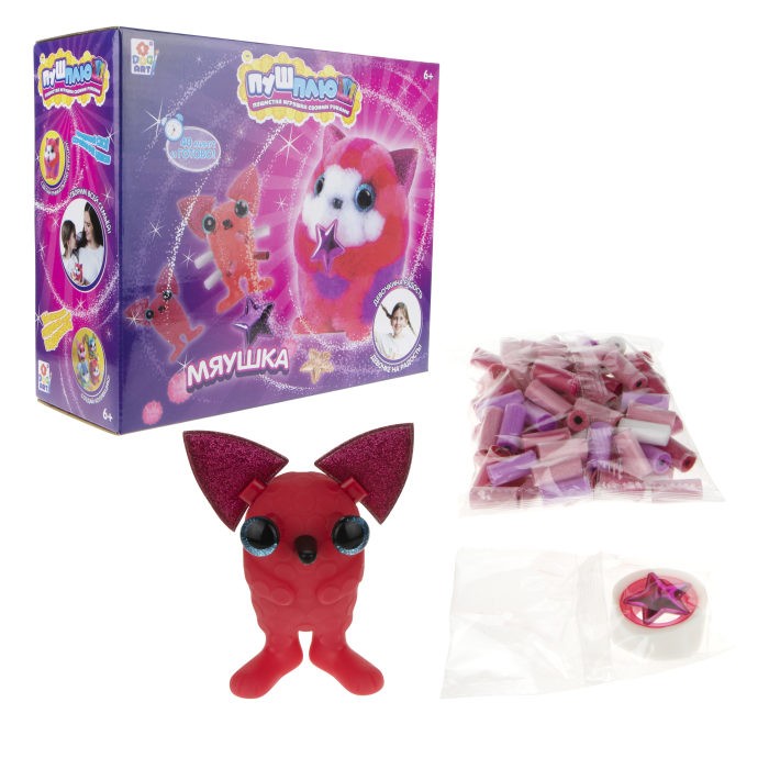 

1 Toy Пуш-Плюш Набор для творчества Мяушка, Пуш-Плюш Набор для творчества Мяушка