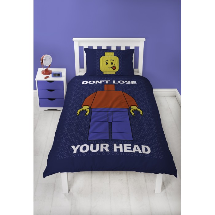 Постельное белье 1.5-спальное Lego Classic Head