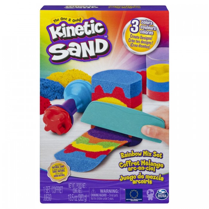 фото Kinetic sand кинетический песок набор радуга