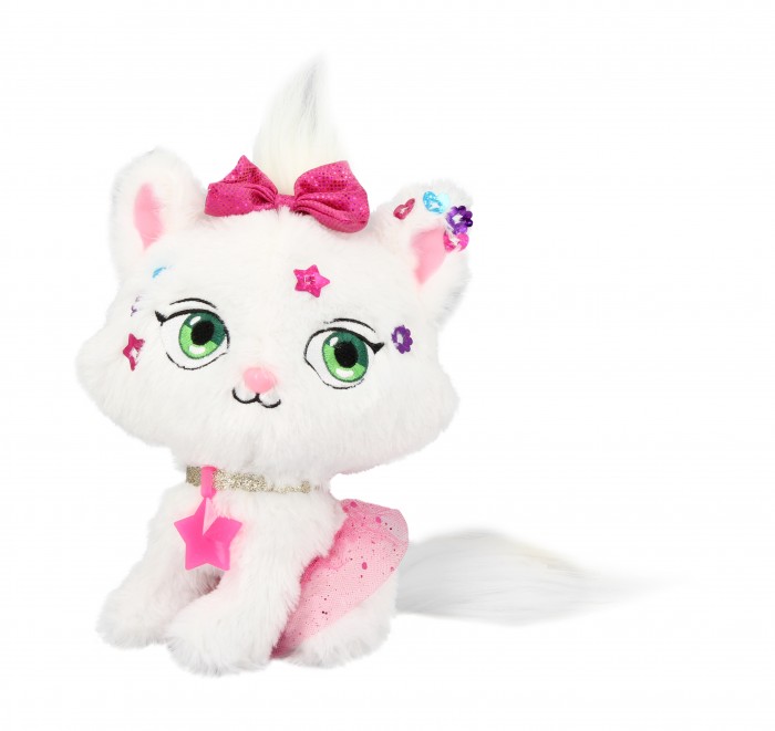 фото Мягкая игрушка shimmer stars плюшевый котенок с сумочкой 20 см