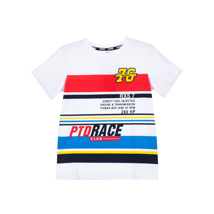 

Playtoday Футболка трикотажная для мальчиков Racing club kids boys 12312020, Футболка трикотажная для мальчиков Racing club kids boys 12312020