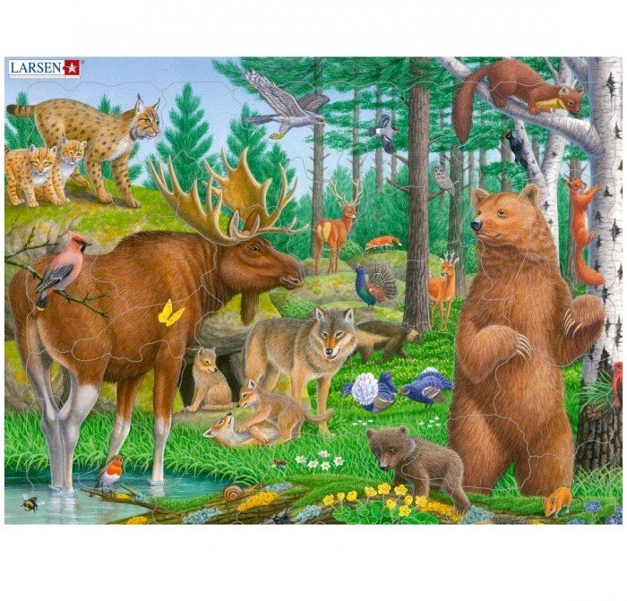 Larsen Пазл Лесные животные