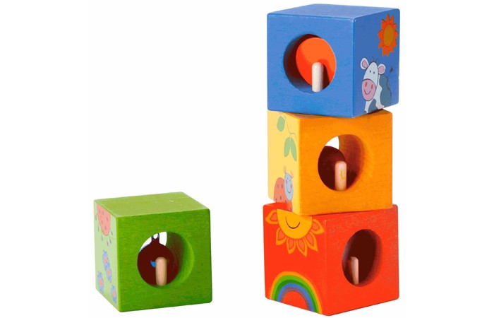 Деревянные игрушки Classic World Кубики-пазлы Волшебные кубики с сюрпризом прозрачные волшебные кубики в третьем заказе волшебные кубики в подарок вогнутые выпуклые креативные волшебные кубики игрушка декомпре