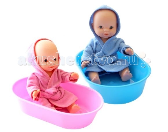 Куклы и одежда для кукол Пластмастер Пупс в ванночке 