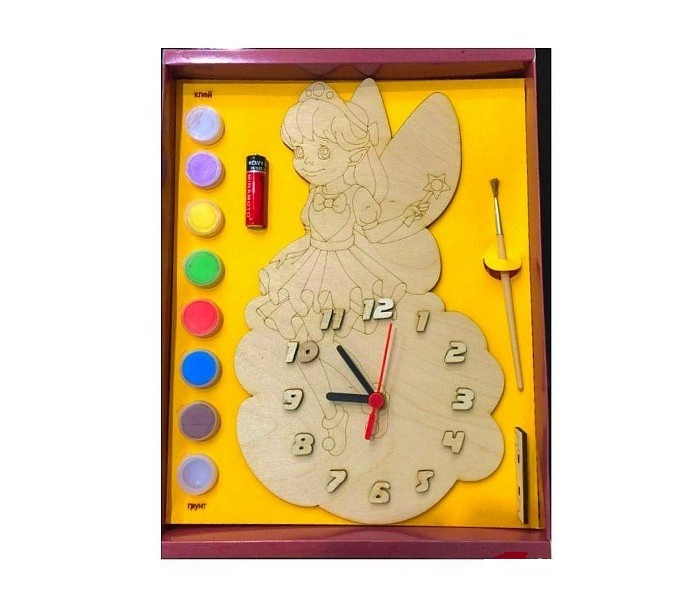 Заготовки под роспись Бэмби Часы с циферблатом под роспись Фея ДНИ 7815 фото