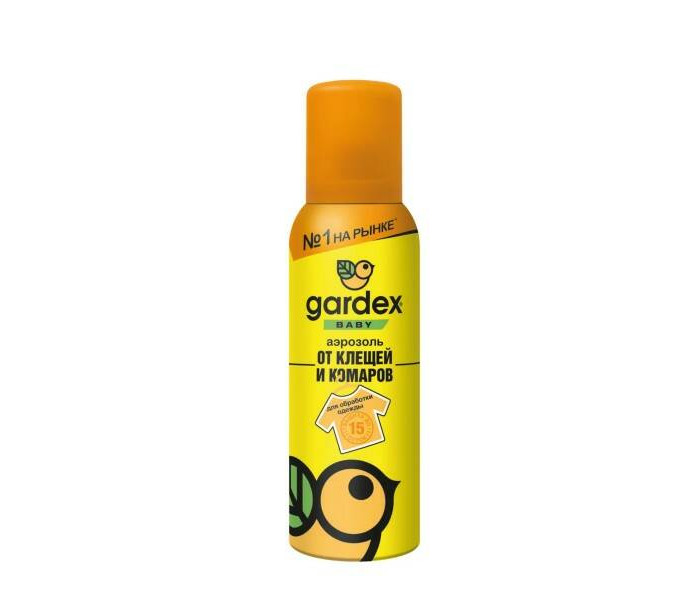  Gardex Baby Аэрозоль от клещей и комаров на одежду Maxi 150 мл