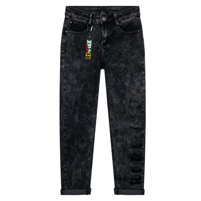 цена Брюки и джинсы Playtoday Брюки текстильные джинсовые для мальчиков 12211407
