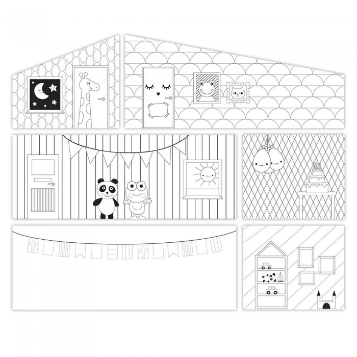 Кукольные домики и мебель Lundby Аксессуары для домика креативные обои lundby лестница для домика lb 60102500 белый