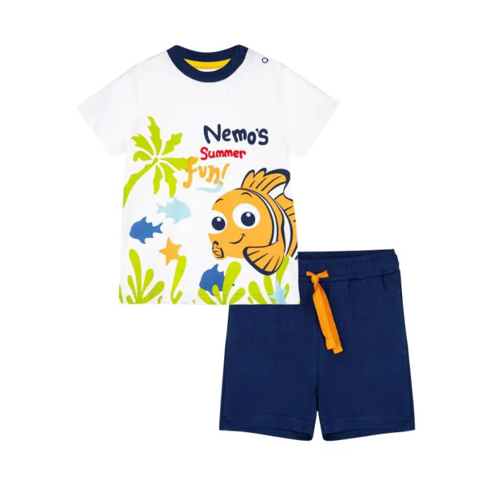 Комплекты детской одежды Playtoday Комплект трикотажный для мальчиков Marine Boy
(футболка, шорты) комплекты детской одежды pelican комплект для мальчиков футболка шорты bfath3192