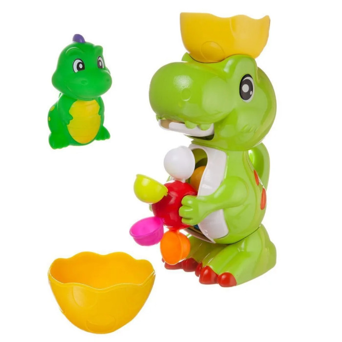 Игрушки для ванны ABtoys Игровой набор Веселое купание Динозавр-фонтан с динозавриком