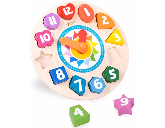 Игры для малышей Classic World Сортер Часы Тик-Так часы тик так 102 2 пауки