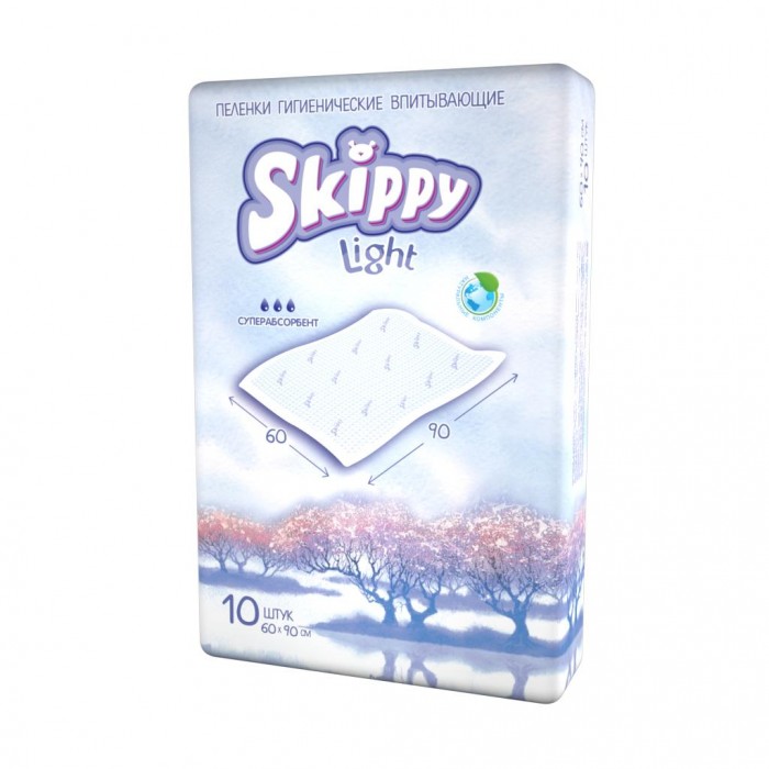  Skippy Одноразовые пеленки Light 60x90 10 шт.