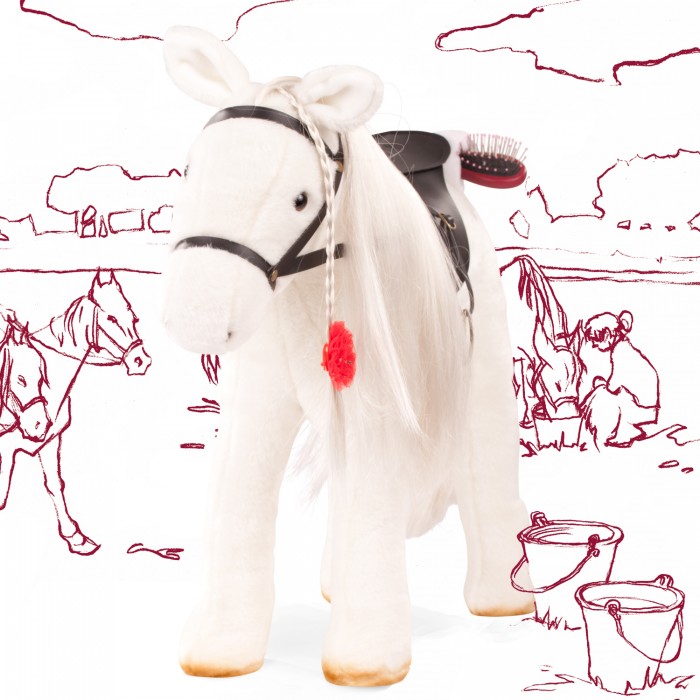 Мягкие игрушки Gotz Лошадь с расческой лошадь с ручкой и аксессуарами hipo