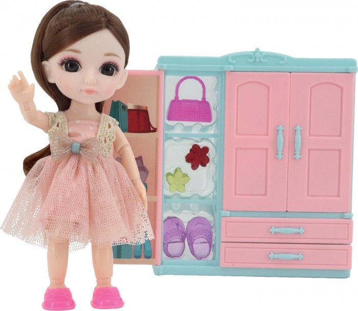 Funky Toys Игровой набор гардеробная и Кукла Малышка Лили 16 см FT72007 - фото 1